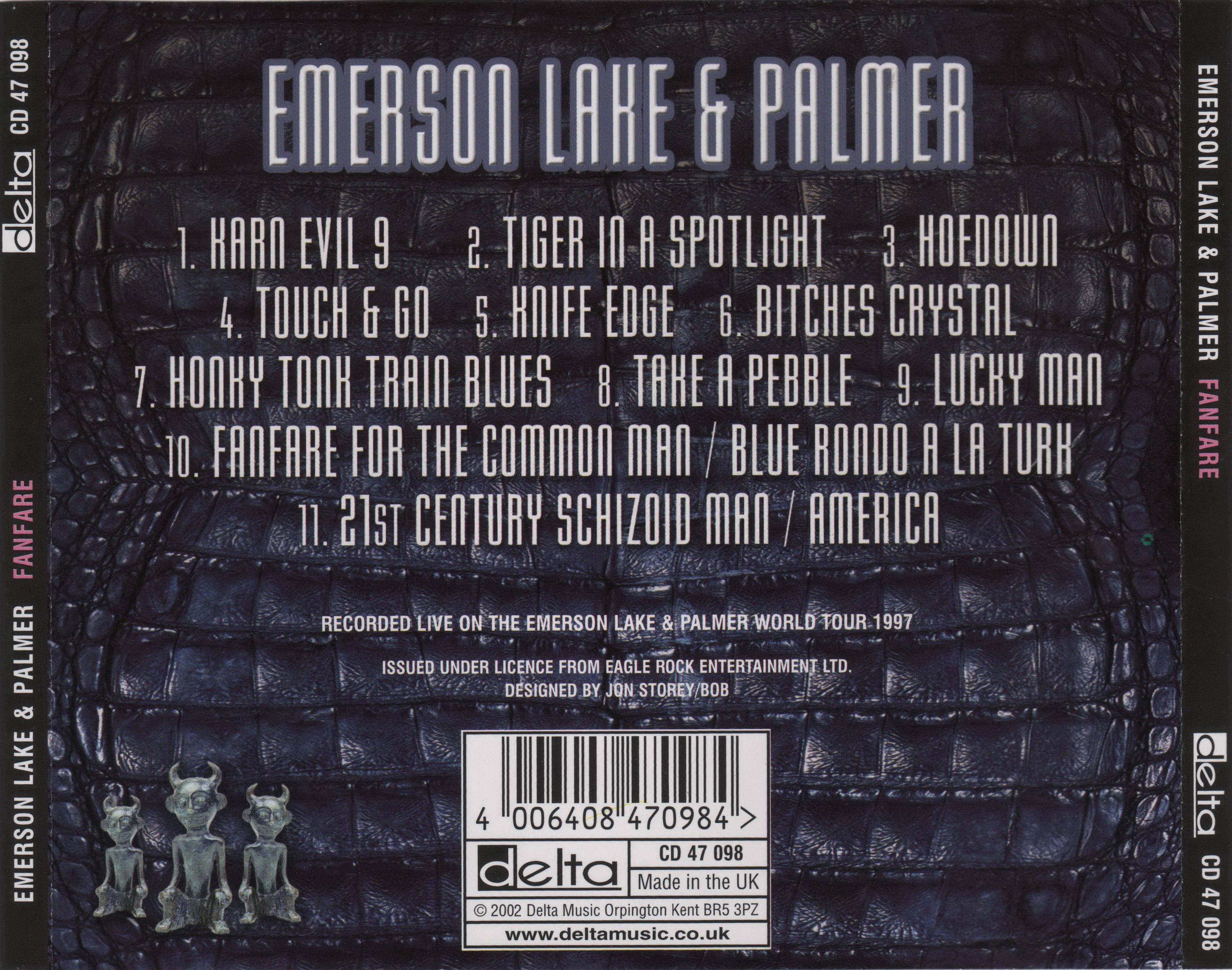 Emerson, Lake and Palmer Fanfare The 1997 World Tour [ak aus]